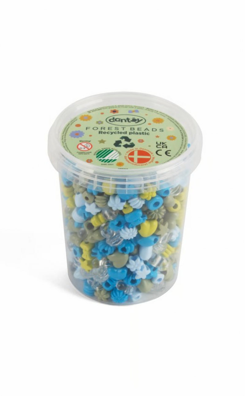 Dantoy Pastellperlen recycelte Perlen Wald 520 Stk