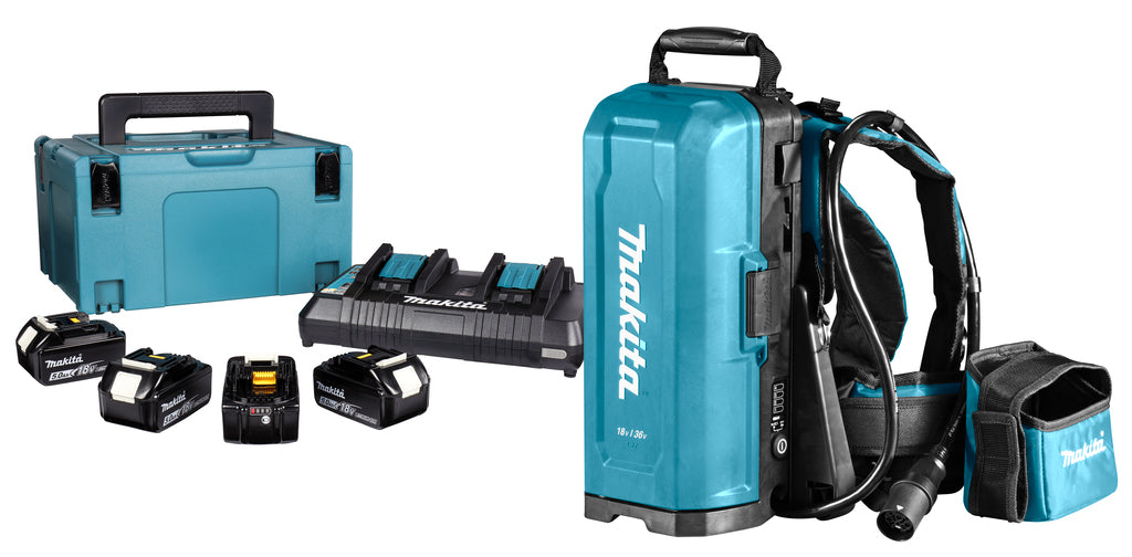 Makita pdc01x1 18 V Rucksack-Akkustation pdc01 mit Starter-Kit