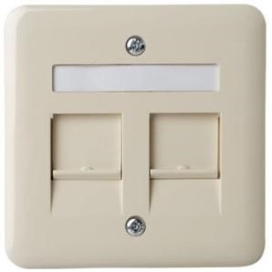 Peha Abdeckrahmen Catv ISDN Doppel Creme gerade – 4602074