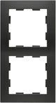 Peha Badora Mattschwarz 2-fach Abdeckrahmen - 4603660