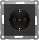 Peha badora mattschwarze Steckdose RA - 4603500