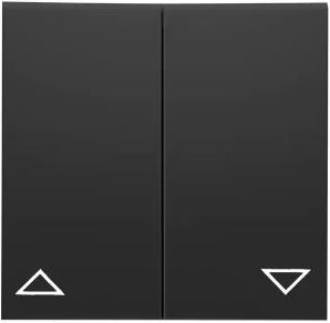 Peha Badora mattschwarze Wippe für Jalousien-Druckschalter – 4603720