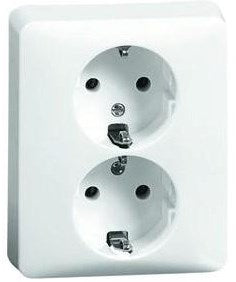 Peha Einbausteckdose RA Peha Double LW - 4602217