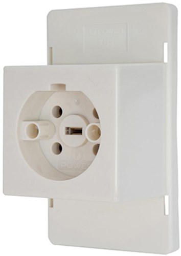Perilex-Deckel mit Perilex-Buchse für Anschlussdose Cream Power – 4047815