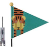 Sicherheitsflagge Pexkids Tigergrün mit Tigerdruck