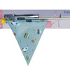 Sicherheitsflagge Pexkids Raketenblau mit Raketenabdruck
