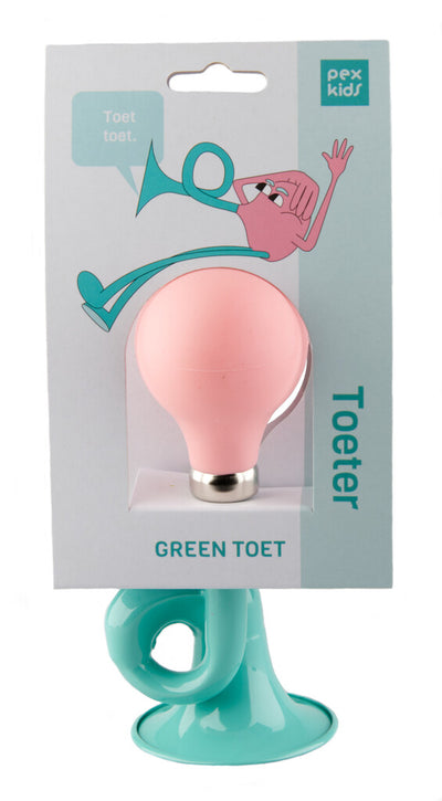 Radsporthorn Lure Pexkids - grün mit rosa Kugel