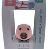 Pexkids LED-Lampe Schwein mit Horn, USB wiederaufladbar, rosa