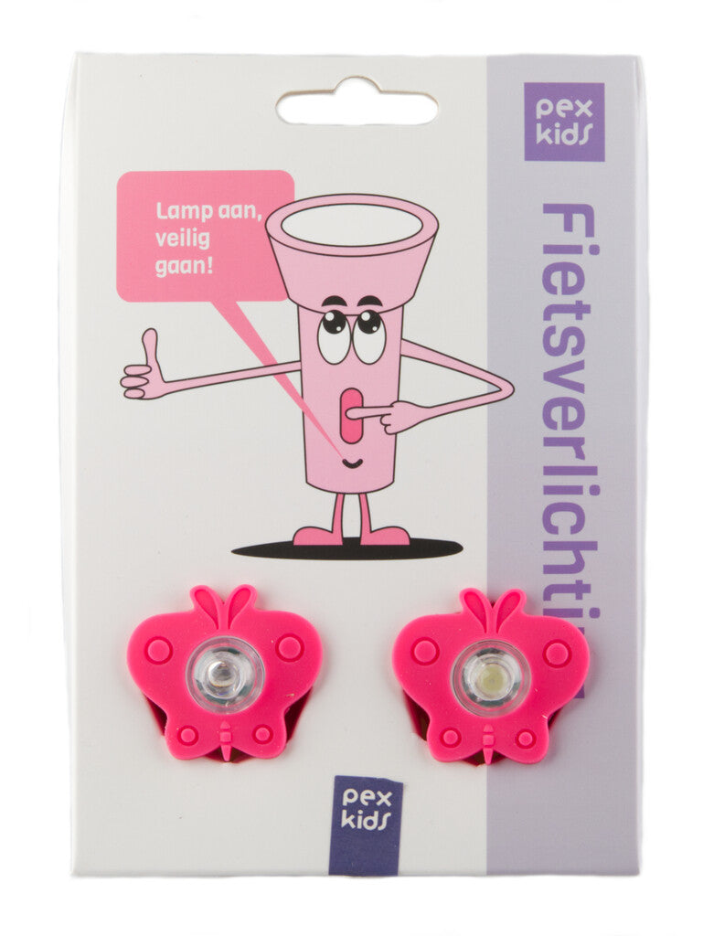 Pexkids Beleuchtungsset LED -Schmetterling mit Silikongurt rot