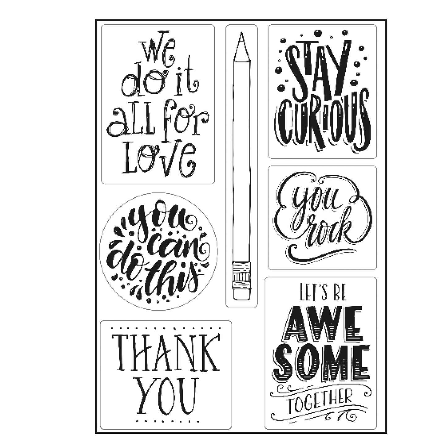 Paperfuel • Clear Stamp A5 Zitate
