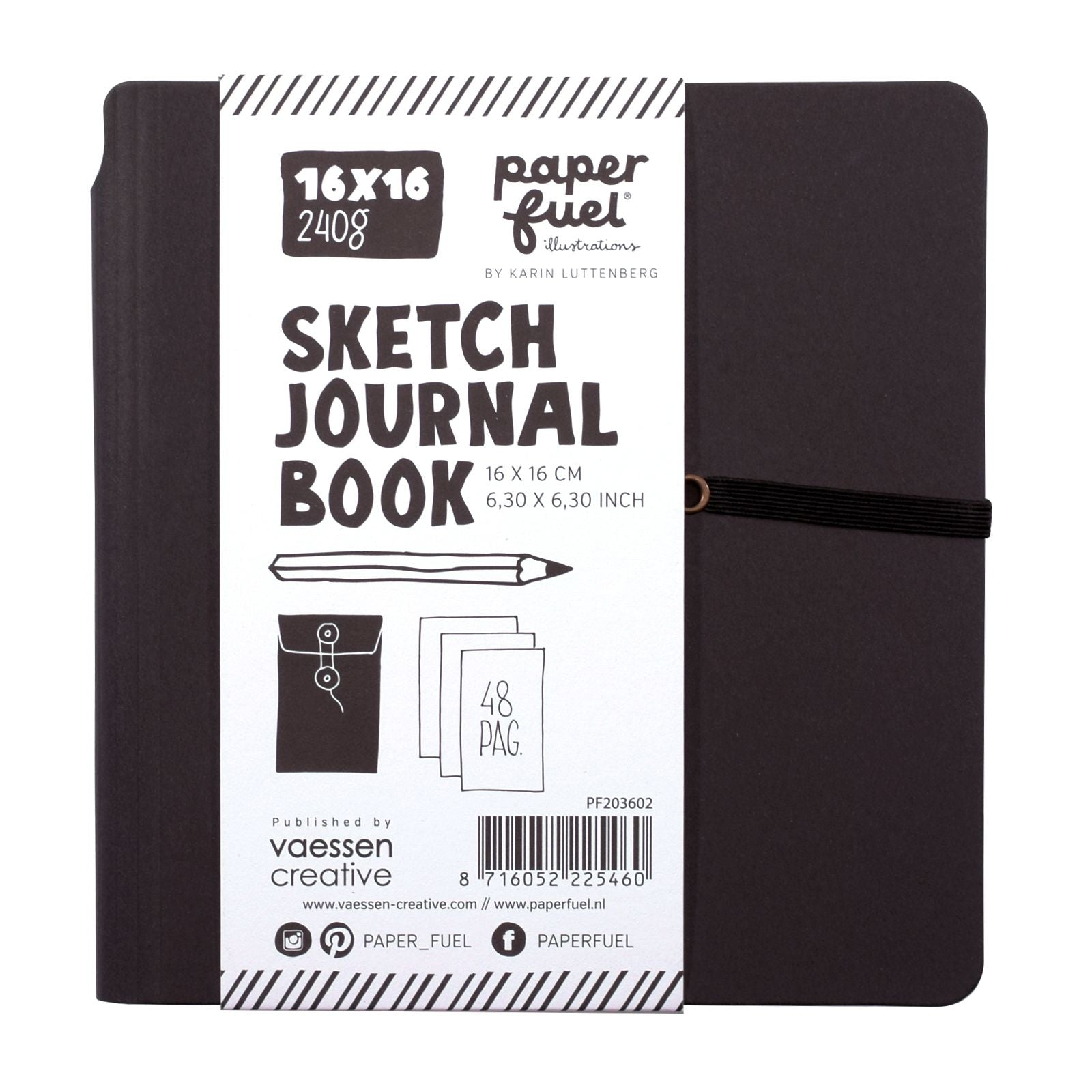 Paperfuel • Tagebuch-Notizbuch 16x16cm