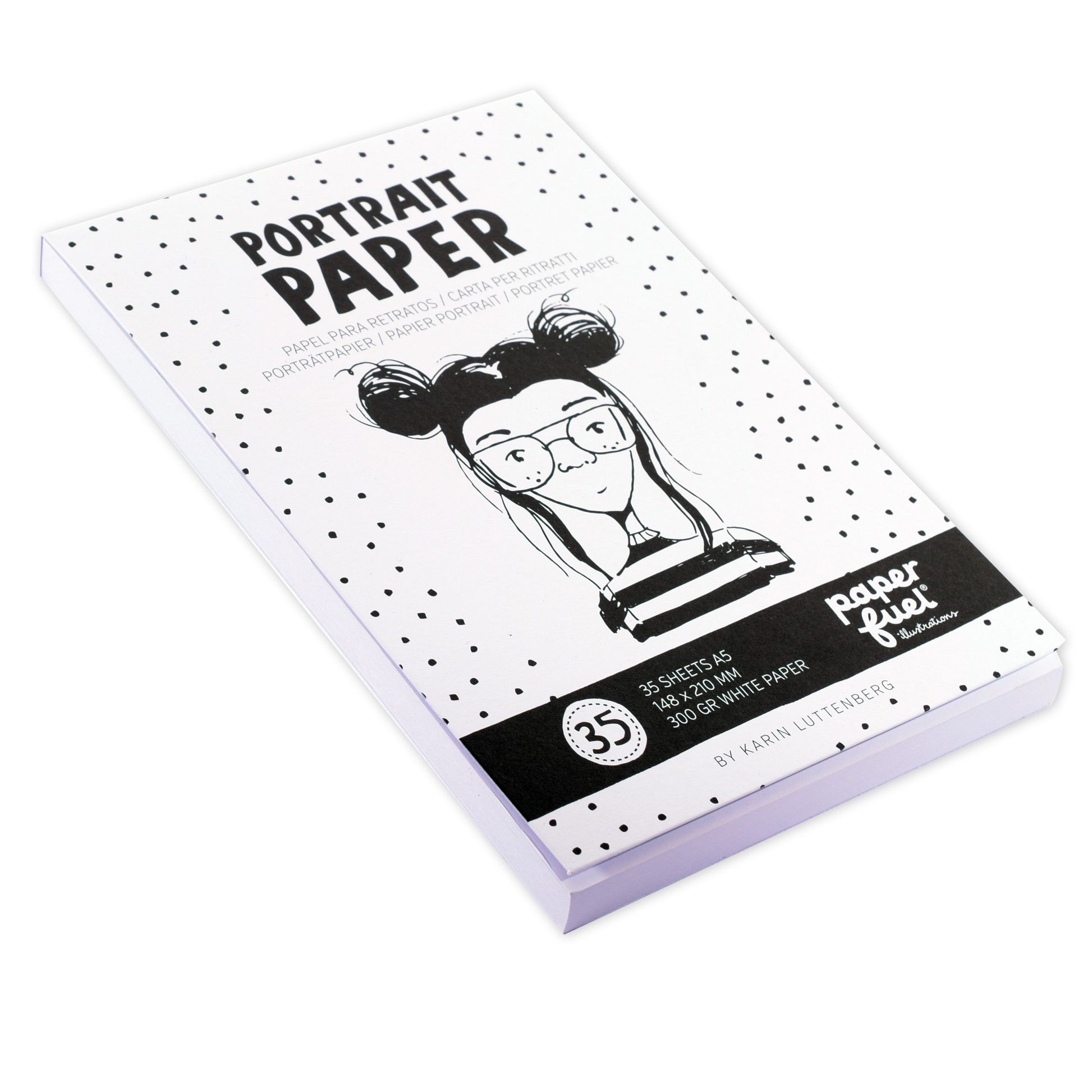 Paperfuel • Porträtpapier A5 35 Blatt weiß