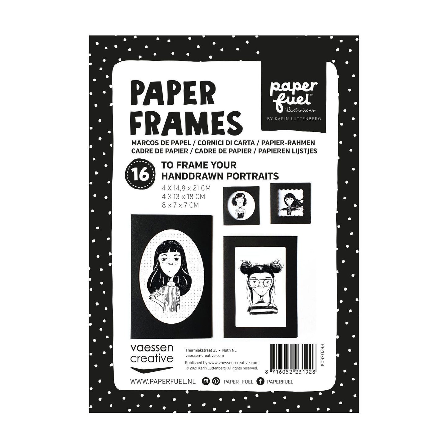 Paperfuel • Papierrahmen 16 Blatt schwarz
