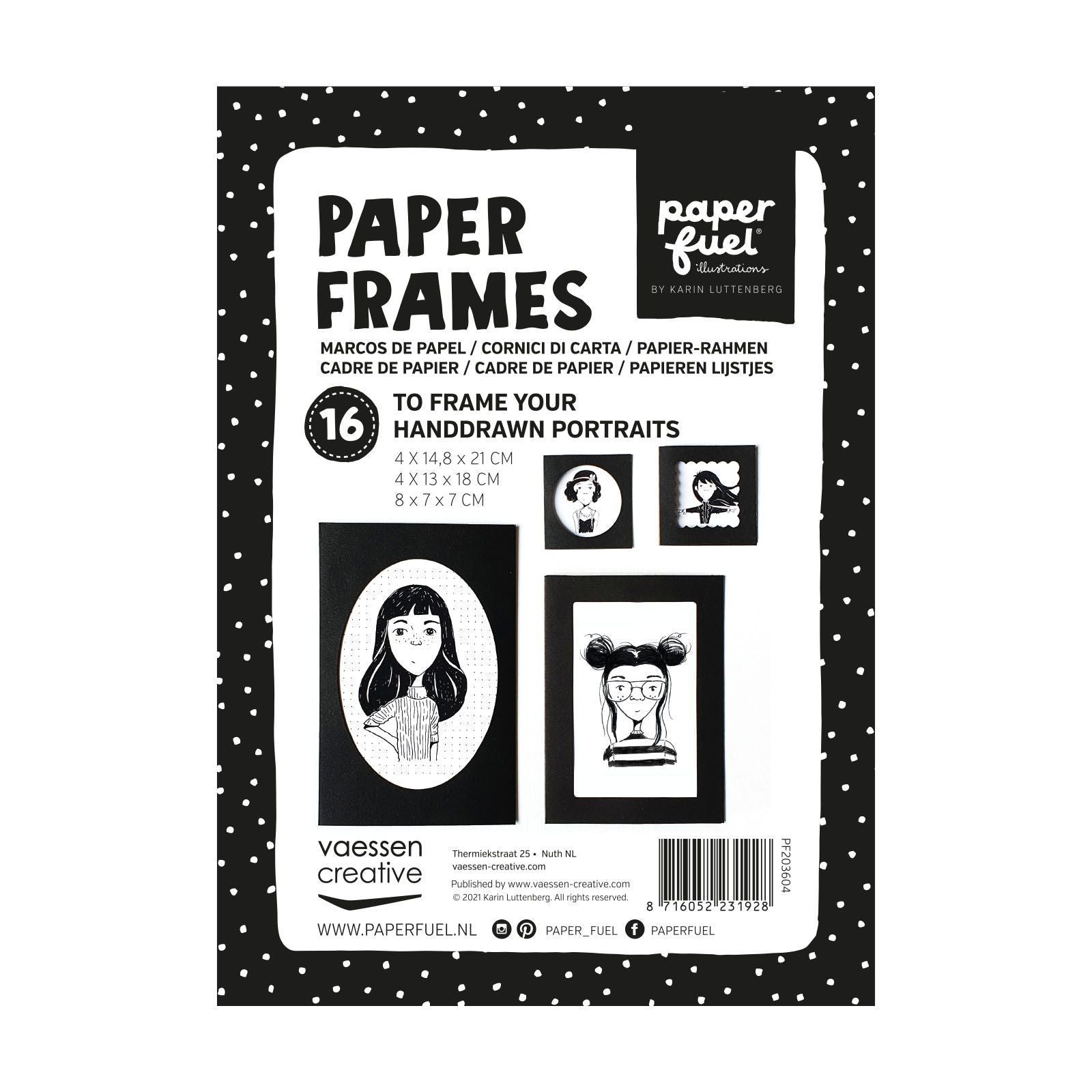 Paperfuel • Papierrahmen 16 Blatt schwarz