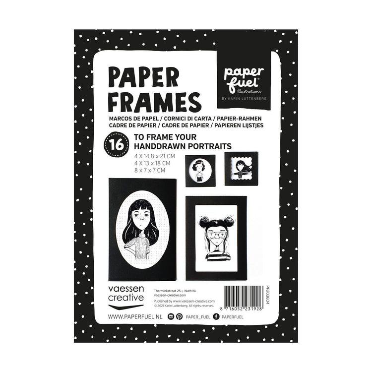 Paperfuel • Papierrahmen 16 Blatt schwarz