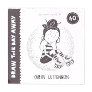 Paperfuel • Blanko-Kartenblock „Draw the Day Away“, 300 g, 13 x 13 cm, 40 Blatt - afbeelding 1