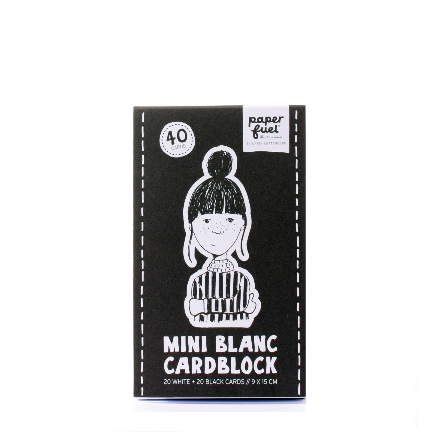 Paperfuel • Mini-Kartenblock 9x15cm 300gr 40 Blatt