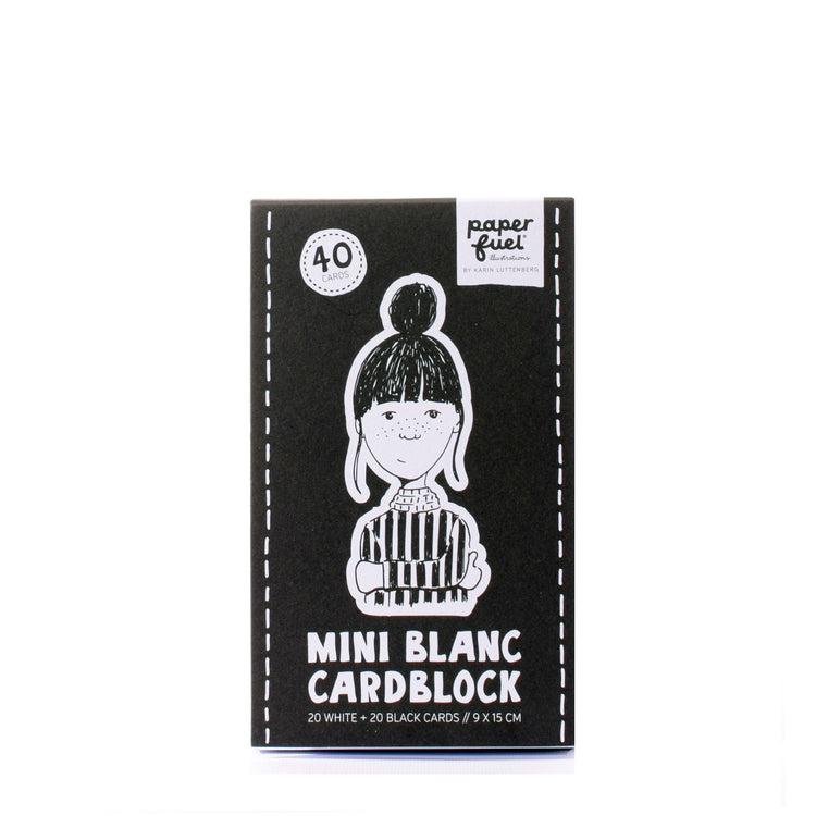 Paperfuel • Mini-Kartenblock 9x15cm 300gr 40 Blatt