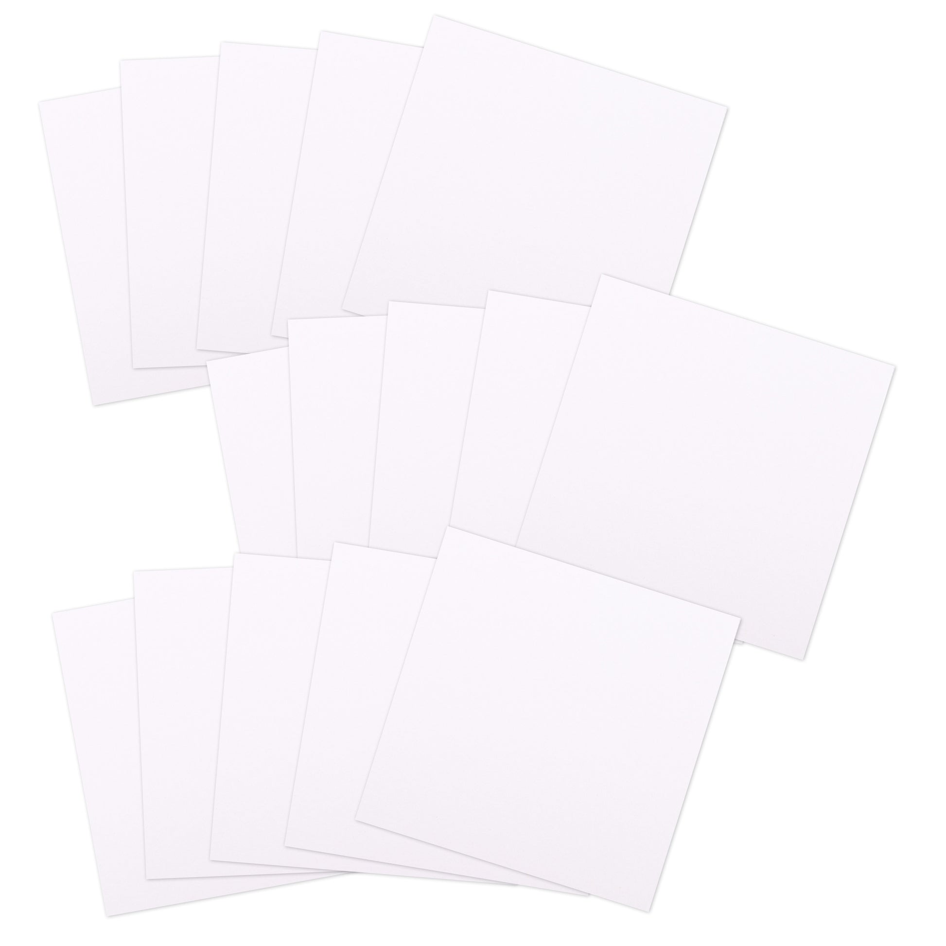 Paperfuel • Zeichenpapier 6x6cm 250gr weiß 15 Blatt
