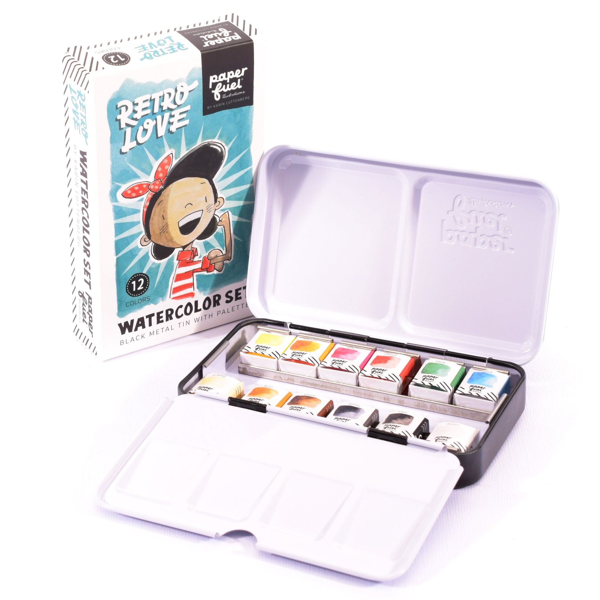 Paperfuel • Aquarell-Set auf dem Weg zum Retro