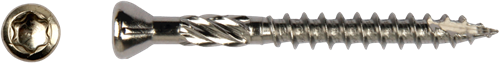 Pgb-europa pfs+ | Edelstahl-Hartholzschraube VZK-T ø 5,00x80 C2 T-25 | 200 Stück – pfwhtgc00005000802