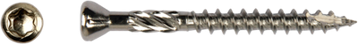 Pgb-europa pfs+ | Edelstahl-Hartholzschraube VZK-T ø 5,00x80 C2 T-25 | 200 Stück – pfwhtgc00005000802