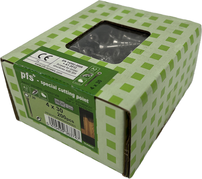 Pgb-europa pfs+ | Edelstahl-Spanplattenschraube Pfs+ VZK-T ø 4,0x30 A2 – 200 Stück – Pfwvtga00004000303