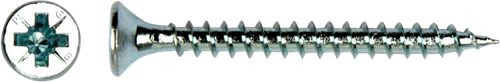 Pgb-europa pgb-befestigungen | Spanplattenschraube ø 4,0x40 mm Pozidrive PZ2 - Vollgewinde verzinkt | 200 Stück – pgwvzv001004000403