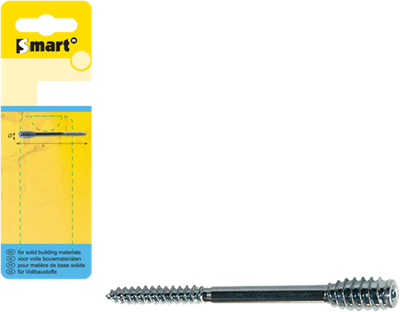 Pgb-europa smart | Distanzschraube T-Antrieb ø 6,00x100 Zn | 6 Stück sm0ssc001060100h