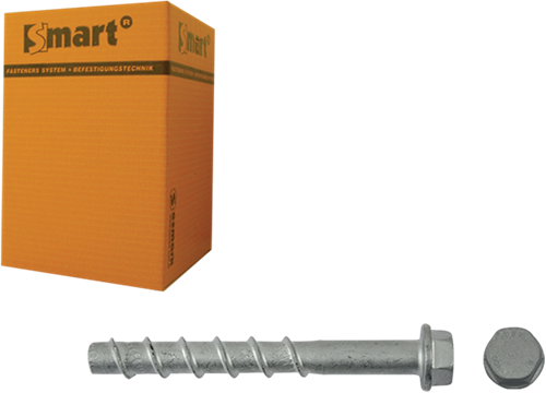 Pgb-europa smart | betonschraube s-bsz 12x15x80 znlamel | 25 Stück sm0bsz0141200803