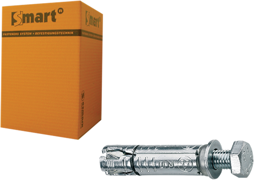 Pgb-europa smart | Keilbolzen mit Gewindebolzen m12x20x90 verzinkt | 25 Stück sm000t0011200903