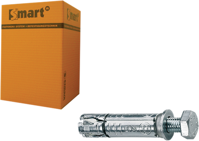 Pgb-europa smart | Keilbolzen mit Gewindebolzen m6x35x70 verzinkt | 50 Stück sm000t0010600703