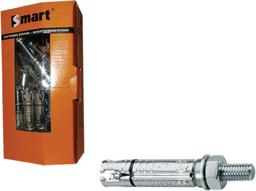 Pgb-europa smart | Keilbolzen smart+Ankerstange m8x30x85 verzinkt | 25 Stück sm000k001080085e