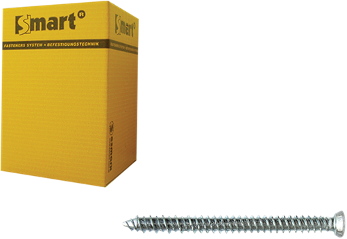 Pgb-europa smart | Rahmenschraube VZK-T30 ø 7,50x152 Zn | 100 Stück sm0wsf0010751523