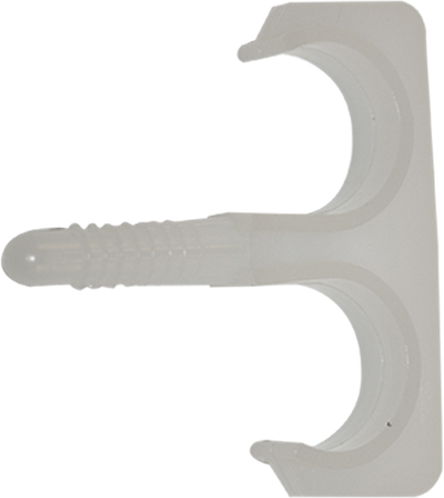 Pgb-europa smart | Nylon Plug Clip doppelt 16-19 weiß | 50 Stück sm0pcdn001600193