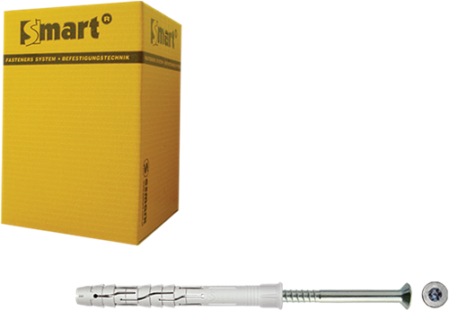 Pgb-europa smart | Fensterstopfen + Schraube vzk tx ø 10x200 nzn | 25 Stück - sm0rptn011002003