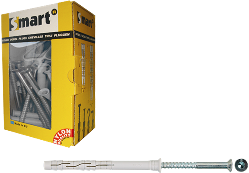 Pgb-europa smart | Fensterstopfen + Schraube vzk tx ø 8x120 nzn | 50 Stück sm0rptn01080120e