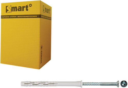 Pgb-europa smart | Fensterstopfen + Schraube vzk tx ø 8x140 nzn | 50 Stück sm0rptn010801403