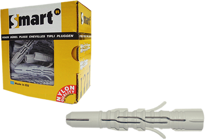 Pgb-europa smart | Starkes Nylon, multifunktional. Stecker ø 8x60 | 50 Stück - sm00lpn00080060e