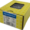 PGB-Fasteners Universal-Spanplattenschraube VK-T Vollgewinde Senkkopf ø4,0x25 ZN TX20 | 200 Stück | pgwvtv001004000253
