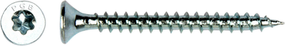 PGB-Fasteners Universal-Spanplattenschraube VK-T Vollgewinde Senkkopf ø4,0x40 ZN Tx20 | 200 Stück | pgwvtv001004000403