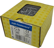 PGB-Fasteners Universal-Spanplattenschraube VK-T Vollgewinde Senkkopf ø4,0x45 ZN TX20 | 200 Stück | pgwvtv001004000453 - afbeelding 1