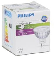 Philips CorePro LED Spot LV 5-35W 827 MR16 36gr LED3517