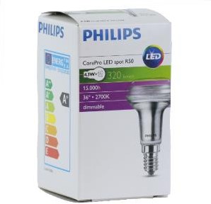 Philips corepro r50 4,3w-60w 827 e14 dimmbar - led3303