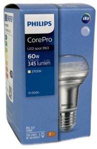 Philips corepro r63 4,5w-60w 827 e27 dimmbar - led3307
