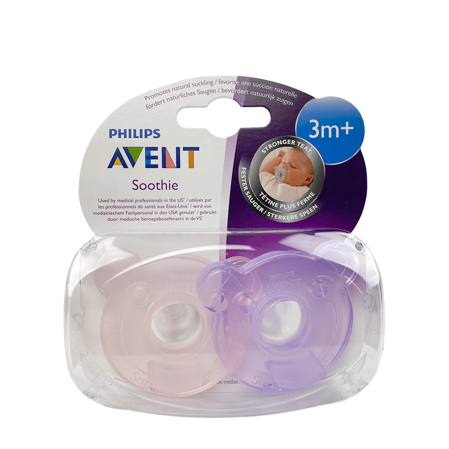 Philips Schnuller Avent Soothie Pink Lila 2 Stück