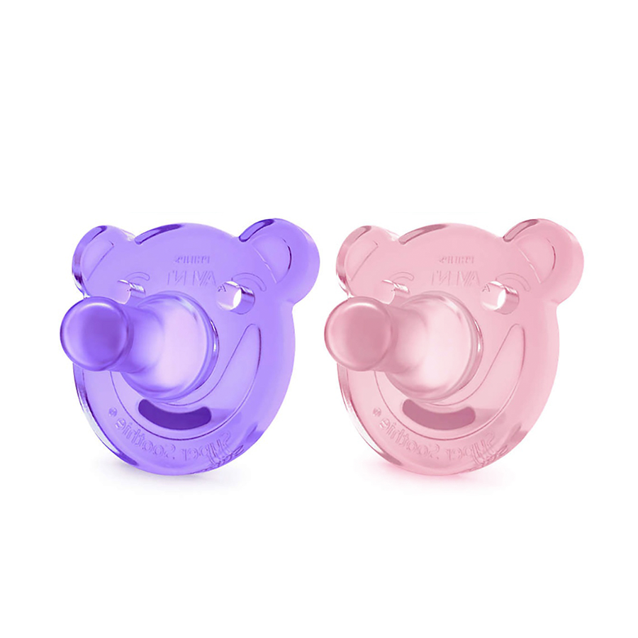 Philips Schnuller Avent Soothie Pink Lila 2 Stück