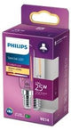 Philips LED-Röhrenlampe T25 E14 3,2–25 W, 2700 K Filament, klare Blisterpackung – 5100020