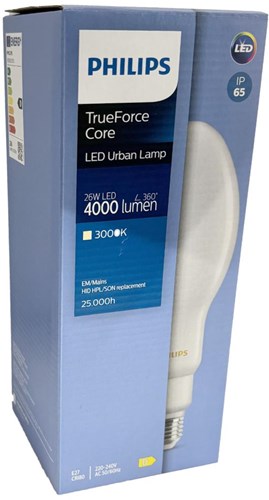 Philips LED E27 26W-125W HPL 3000K Matt IP65 - LED3637