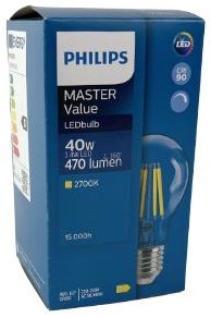 Philips LED Lampe Bol E27 470 LM dimmbar